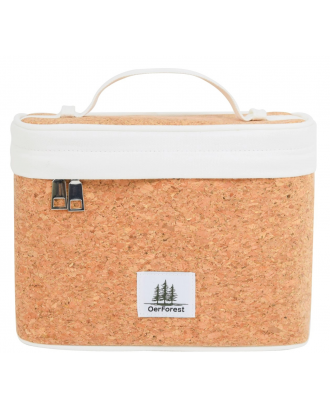 帆布軟木料化妝袋